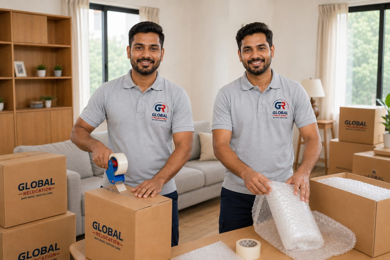 Global Relocation Packers and Movers team at work